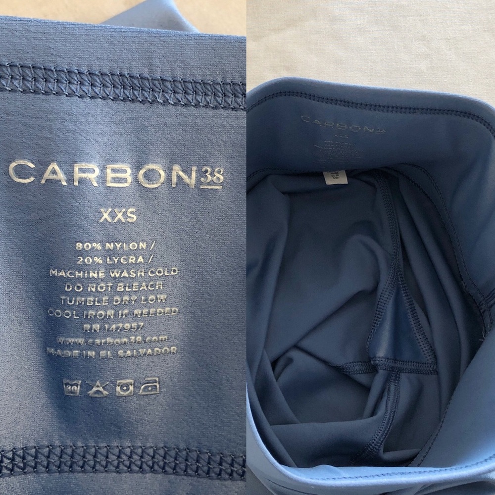 Carbon38 High Rise Takara Shine Blue Leggings XXS - Picture 5 of 5